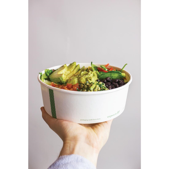 Vegware 185 Serie Kompostierbare Lebensmittelschalen 946ml (300 Stück) 6 Vegware 185 Serie Kompostierbare Lebensmittelschalen 946ml (300 Stück)