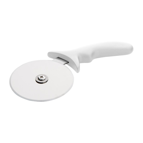 Hygiplas Edelstahl Pizzarad weiß 10cm 1 Hygiplas Edelstahl Pizzarad weiß 10cm