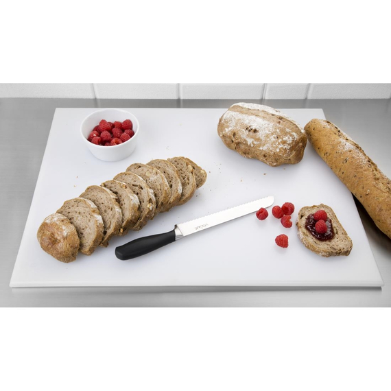 Hygiplas Hochdichte Weiße Schneidebrett Groß 600x450x12mm 3 Hygiplas Hochdichte Weiße Schneidebrett Groß 600x450x12mm