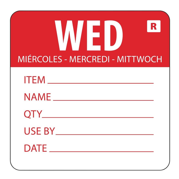 Hygiplas Farbcodesticker Mittwoch (500 Stück) Hygiplas Farbcodesticker Mittwoch (500 Stück)