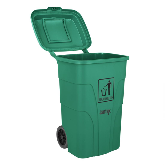 Jantex 120Ltr Mülltonne mit Fußpedal Grün 1 Jantex 120Ltr Mülltonne mit Fußpedal Grün