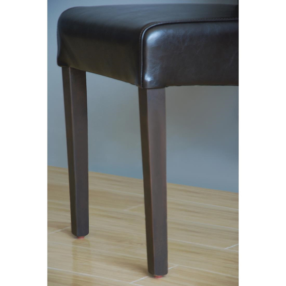 Bolero Esszimmerstühle mit runder Rückenlehne Kunstleder dunkelbraun (2 Stück) 5 Bolero Esszimmerstühle mit runder Rückenlehne Kunstleder dunkelbraun (2 Stück)