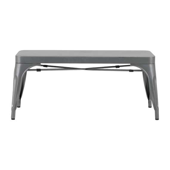 Bolero Bistro Metall-Sitzbänke Gunmetal 1000mm (2 Stück) Bolero Bistro Metall-Sitzbänke Gunmetal 1000mm (2 Stück)