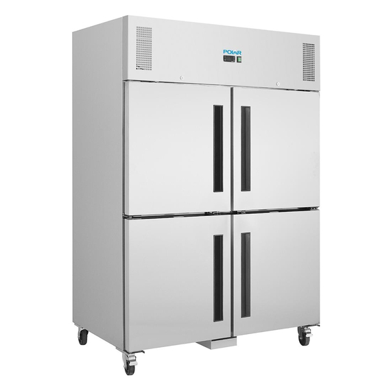 Polar Serie G Gefrierschrank Edelstahl mit geteilten Türen 1200L 3 Polar Serie G Gefrierschrank Edelstahl mit geteilten Türen 1200L