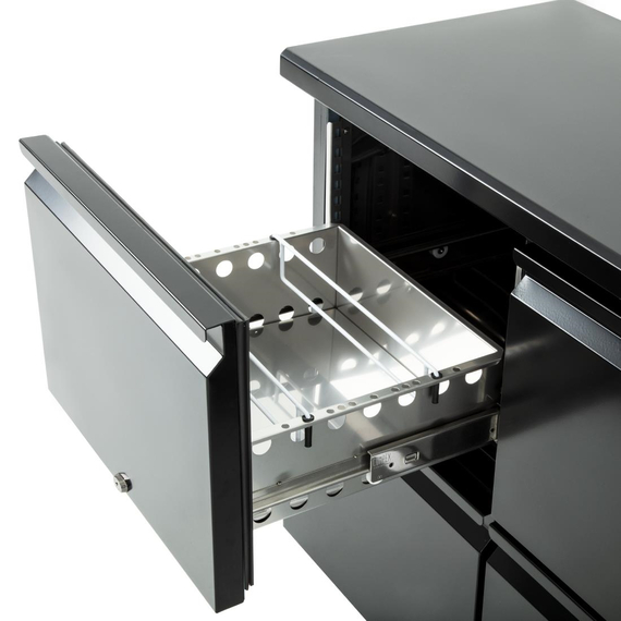 Polar Serie U Barkühlschrank 2-türig mit 4 Schubladen 5 Polar Serie U Barkühlschrank 2-türig mit 4 Schubladen