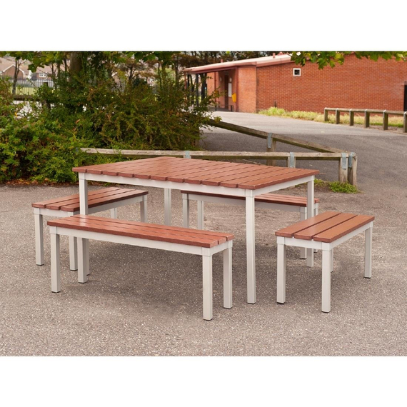 Enviro Outdoor Sitzbank in Walnuss Optik Kunstholz 105cm Enviro Outdoor Sitzbank in Walnuss Optik Kunstholz 105cm