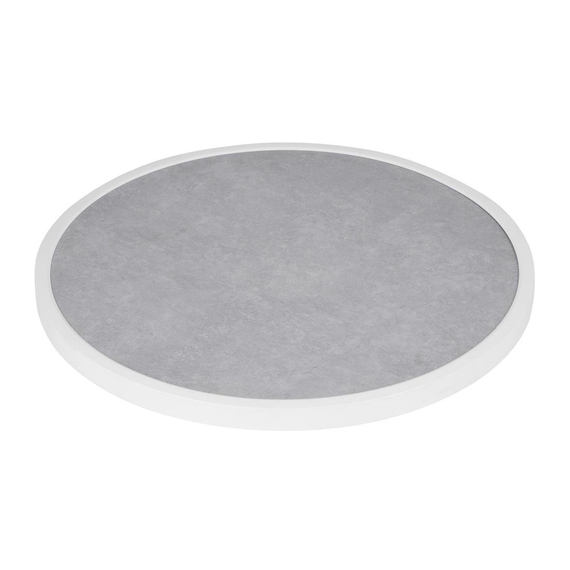 Runde Bolero-Tischplatte aus Fiberglas mit grauem Steineffekt, 580 mm Runde Bolero-Tischplatte aus Fiberglas mit grauem Steineffekt, 580 mm