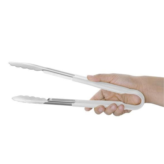 Hygiplas farbcodierte Servierzange weiß 30cm 1 Hygiplas farbcodierte Servierzange weiß 30cm