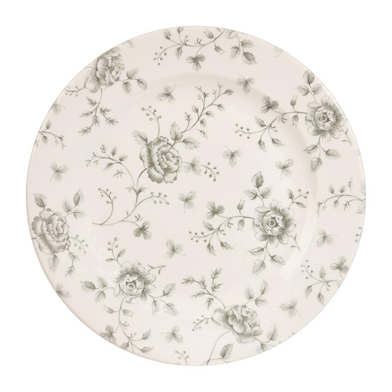 Churchill Vintage Prints Rose Chintz Profilplatten, Grau, 276 mm (6 Stück) Churchill Vintage Prints Rose Chintz Profilplatten, Grau, 276 mm (6 Stück)