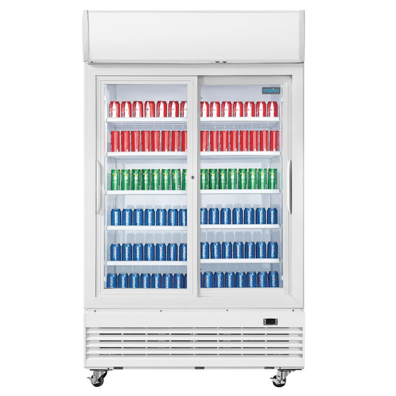 Polar G-Serie Display-Kühlung mit zwei Türen und Schiebetüren des Leuchtkastens 950L Polar G-Serie Display-Kühlung mit zwei Türen und Schiebetüren des Leuchtkastens 950L