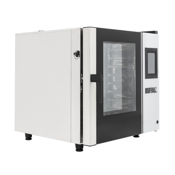 Buffalo Freistehender Smart Touchscreen Kombiöfen 7 x GN 1/1 mit Installationskit 2 Buffalo Freistehender Smart Touchscreen Kombiöfen 7 x GN 1/1 mit Installationskit