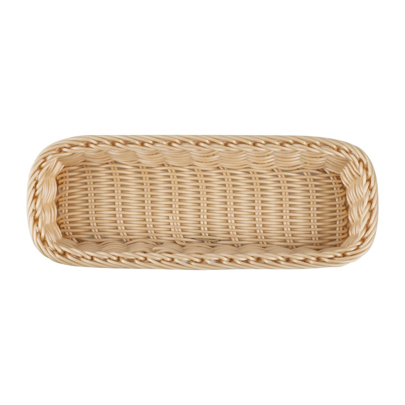 APS Polypropylen Rechteckiger Rattan Korb 270x100mm 3 APS Polypropylen Rechteckiger Rattan Korb 270x100mm