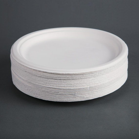 Fiesta Compostable kompostierbare Zuckerrohrteller 26cm (50 Stück) 5 Fiesta Compostable kompostierbare Zuckerrohrteller 26cm (50 Stück)