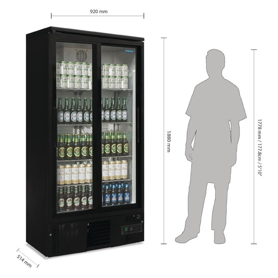 Polar Serie G Barkühlschrank hoch 2 Schiebetüren 3 Polar Serie G Barkühlschrank hoch 2 Schiebetüren