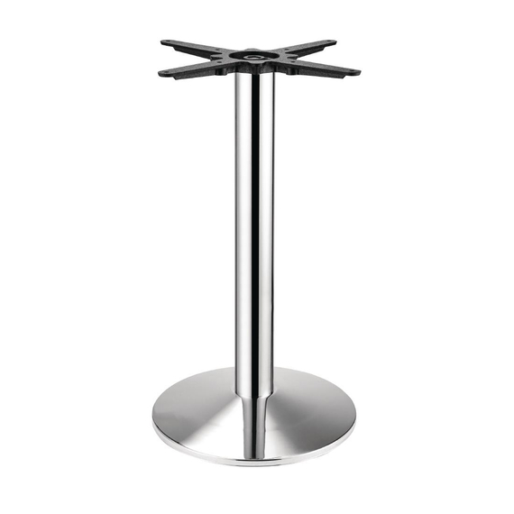 Bolero runder Tischfuß Chrom 72cm hoch 1 Bolero runder Tischfuß Chrom 72cm hoch
