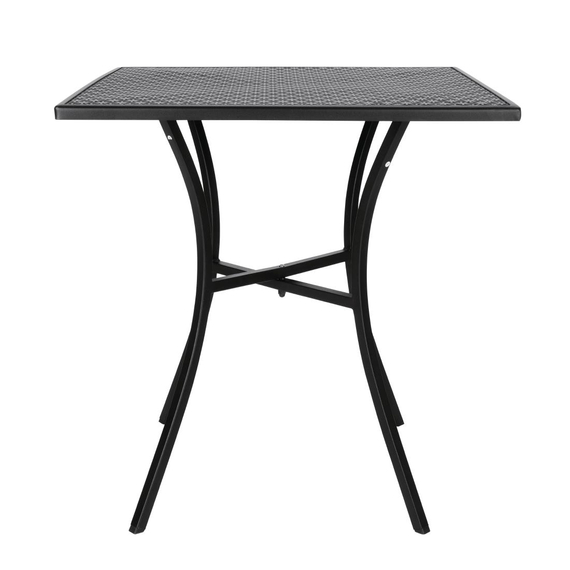 Bolero quadratischer Bistrotisch in schlankem Design Stahl schwarz 70cm 1 Bolero quadratischer Bistrotisch in schlankem Design Stahl schwarz 70cm