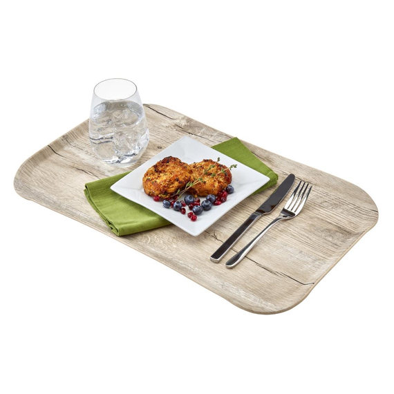 Cambro Versa Tabletts 37x53cm rechteckig rustikales Dekor Eiche hell 1 Cambro Versa Tabletts 37x53cm rechteckig rustikales Dekor Eiche hell