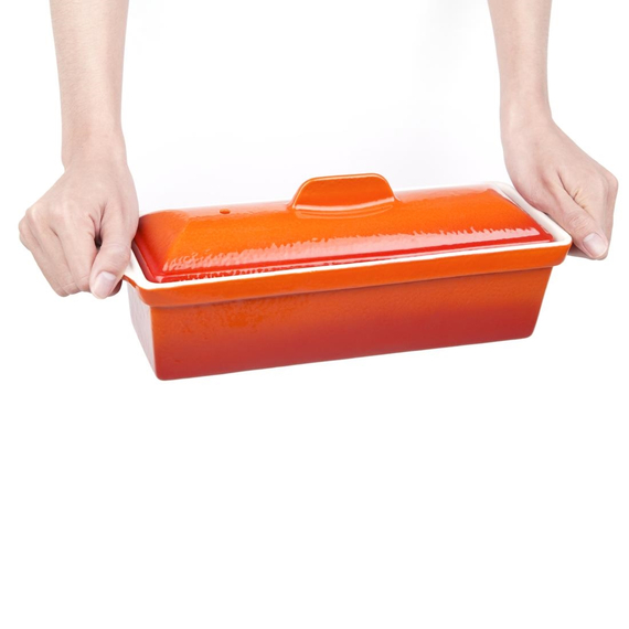 Vogue Terrinenform aus Gusseisen orange 1,7L 2 Vogue Terrinenform aus Gusseisen orange 1,7L