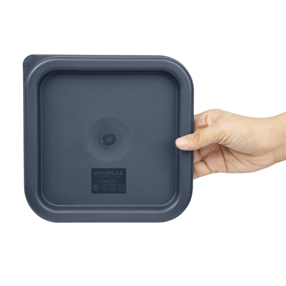 Hygiplas Deckel quadratisch für Vorratsbehälter 1,5 und 3,5L blau 4 Hygiplas Deckel quadratisch für Vorratsbehälter 1,5 und 3,5L blau