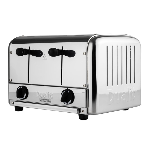 Dualit Cateringtoaster 49900 Edelstahl 4 Schlitze 2 Dualit Cateringtoaster 49900 Edelstahl 4 Schlitze