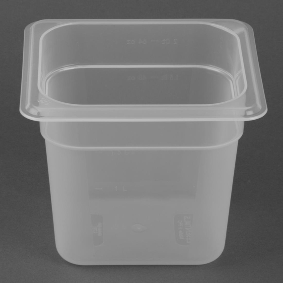 Nisbets Essentials Polypropylen 1/6 Gastronorm Behälter 150mm 4 Nisbets Essentials Polypropylen 1/6 Gastronorm Behälter 150mm