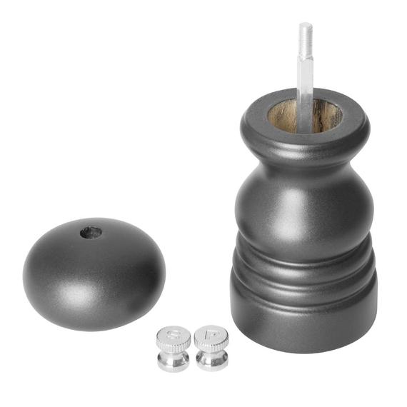Olympia Salz- oder Pfeffermühle Grau Hevea Holz 125mm 3 Olympia Salz- oder Pfeffermühle Grau Hevea Holz 125mm