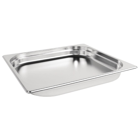 Vogue GN-Behälter Edelstahl 4cm GN2/3 2 Vogue GN-Behälter Edelstahl 4cm GN2/3