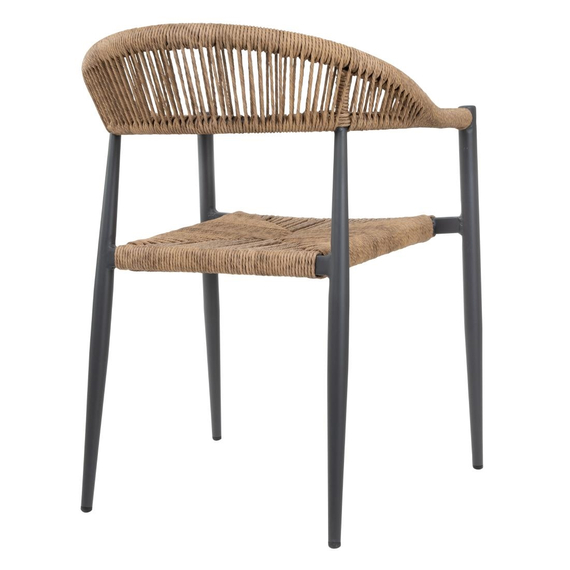Bolero Eden PE Twist Rattan Outdoor Armlehnstuhl Natur (4 Stück) 2 Bolero Eden PE Twist Rattan Outdoor Armlehnstuhl Natur (4 Stück)