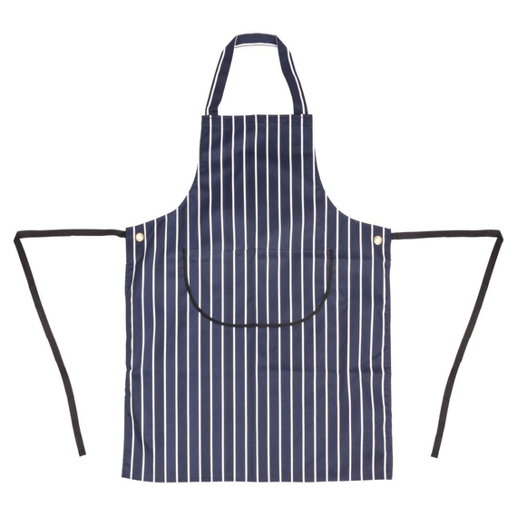 Whites Latzschürze mit Tasche blau-weiß gestreift 6 Whites Latzschürze mit Tasche blau-weiß gestreift