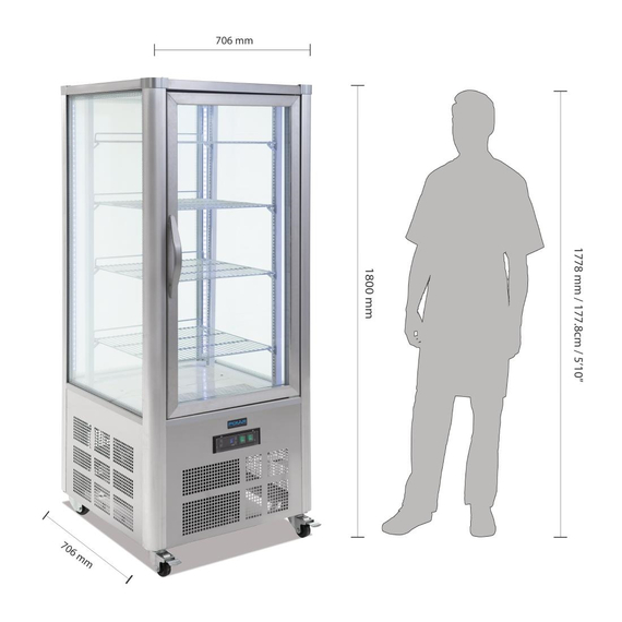 Polar Serie G Kuchenvitrine 400L 4 Polar Serie G Kuchenvitrine 400L