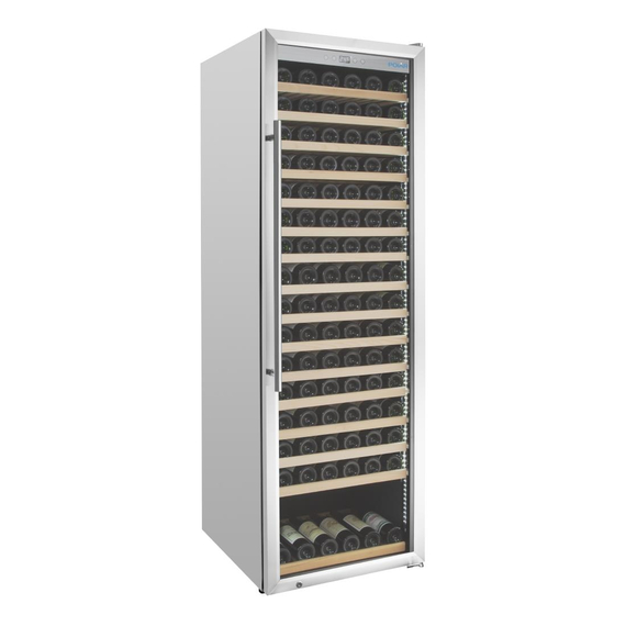 Polar G-Serie Einzonen-Weinkühlschrank Edelstahl 187 Flaschen 3 Polar G-Serie Einzonen-Weinkühlschrank Edelstahl 187 Flaschen