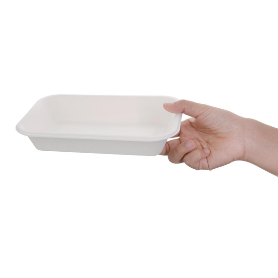 Fiesta Compostable kompostierbare Menüschalen aus Bagasse 68cl (50 Stück) Fiesta Compostable kompostierbare Menüschalen aus Bagasse 68cl (50 Stück)