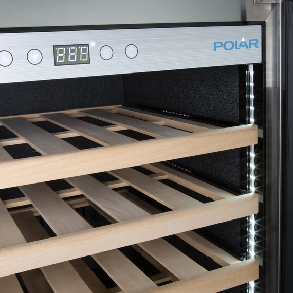 Polar G-Serie Einzonen-Weinkühlschrank Edelstahl 187 Flaschen 5 Polar G-Serie Einzonen-Weinkühlschrank Edelstahl 187 Flaschen