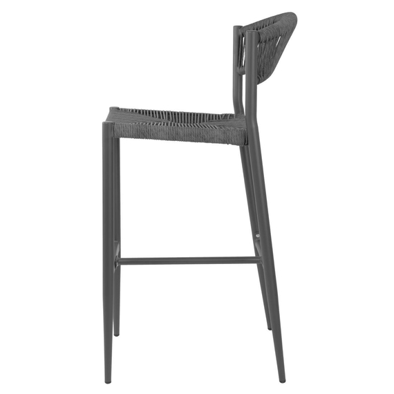 Bolero Eden PE Twist Rattan Outdoor Barhocker Charcoal (2 Stück) 1 Bolero Eden PE Twist Rattan Outdoor Barhocker Charcoal (2 Stück)