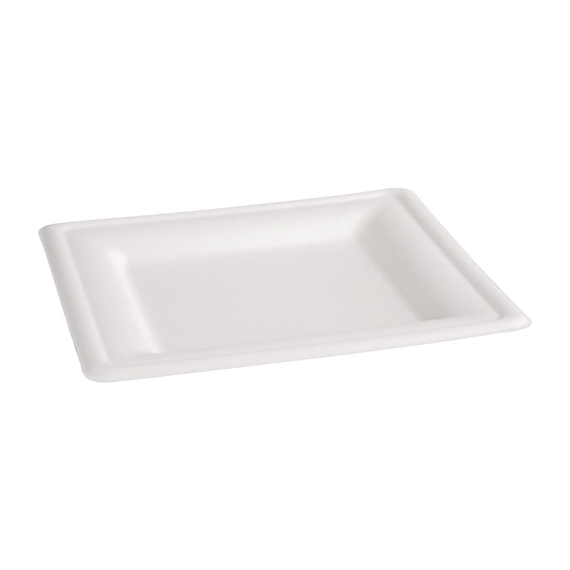 Fiesta Compostable kompostierbare Teller aus Bagasse quadratisch 26,1cm (50 Stück) 5 Fiesta Compostable kompostierbare Teller aus Bagasse quadratisch 26,1cm (50 Stück)
