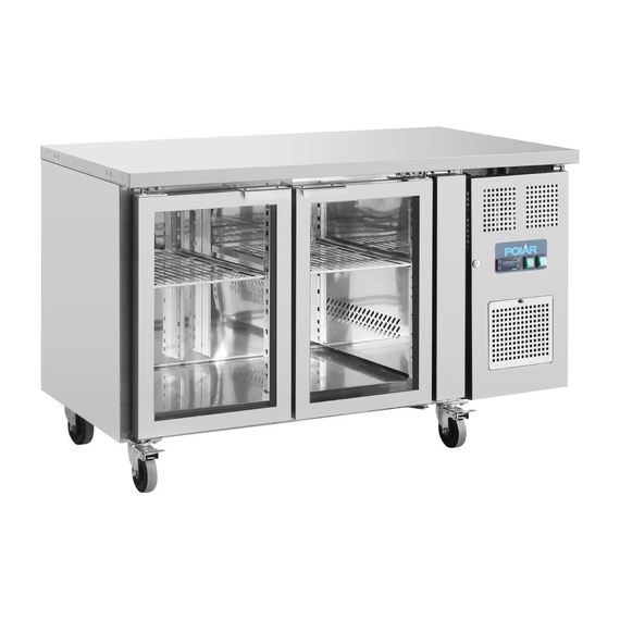 Polar U-Serie Premium 2-türiger Thekenkühlschrank mit Glastüren 3 Polar U-Serie Premium 2-türiger Thekenkühlschrank mit Glastüren
