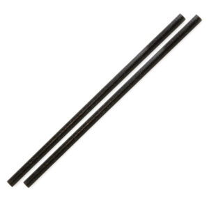Sier Einweg-Refork-Trinkhalm gerade schwarz ø 8 mm / 24cm (100 Stück)