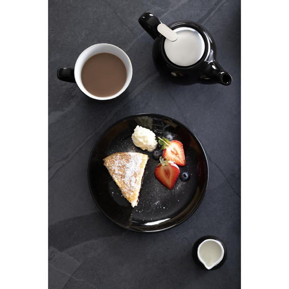 Olympia Cafe Coupe Teller Schwarz - 200mm 8" (12 Stück) 2 Olympia Cafe Coupe Teller Schwarz - 200mm 8" (12 Stück)