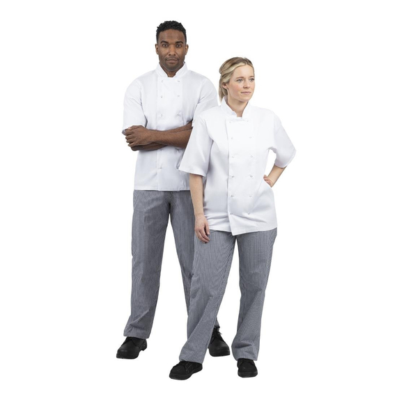 Whites Unisex Kochhose Vegas blau weiß kleinkariert S 2 Whites Unisex Kochhose Vegas blau weiß kleinkariert S