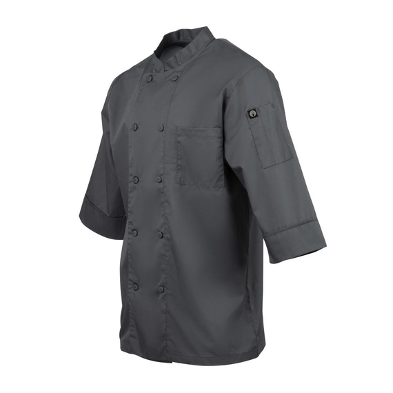 Chef Works Unisex-Kochjacke Grau M 4 Chef Works Unisex-Kochjacke Grau M