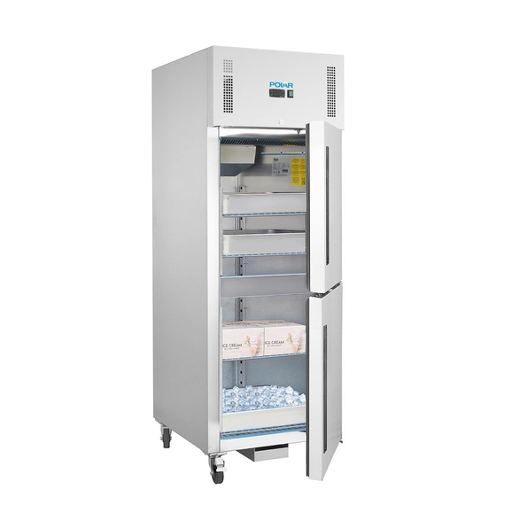 Polar Serie G Gefrierschrank Edelstahl mit 2 Türen 600L 4 Polar Serie G Gefrierschrank Edelstahl mit 2 Türen 600L