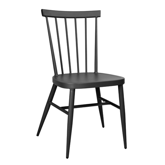 Bolero Windsor Aluminium-Stühle, Schwarz, 4 Stück Bolero Windsor Aluminium-Stühle, Schwarz, 4 Stück