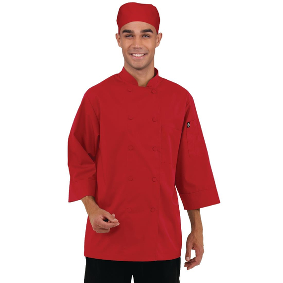 Chefkoch Unisex Jacke Rot L 7 Chefkoch Unisex Jacke Rot L