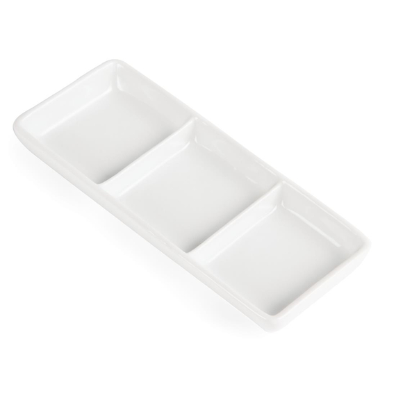 Olympia Whiteware dreifache Präsentierschalen (12 Stück) 1 Olympia Whiteware dreifache Präsentierschalen (12 Stück)