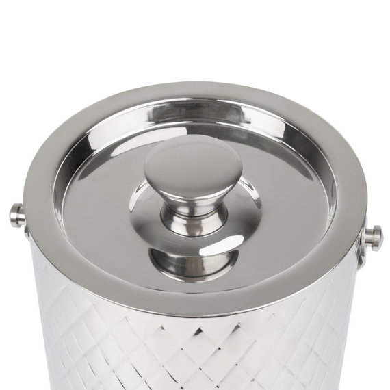 Olympia Geo doppelwandiger Eiskübel Edelstahl - 2Ltr 4 Olympia Geo doppelwandiger Eiskübel Edelstahl - 2Ltr