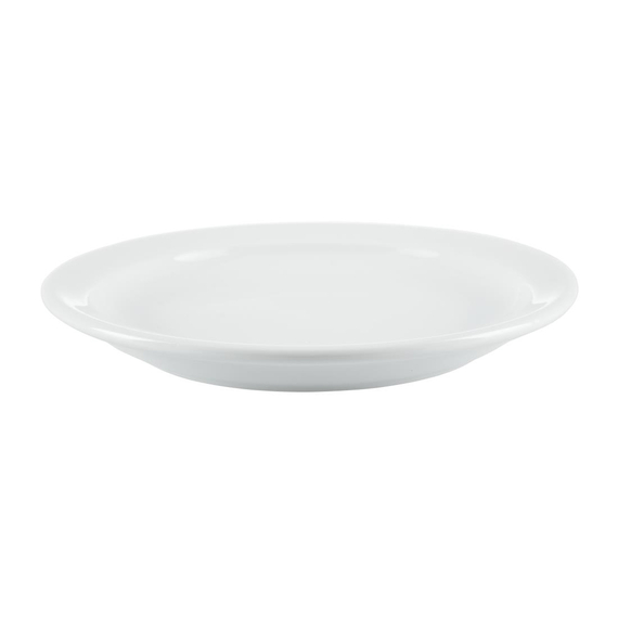 Olympia Whiteware Teller mit schmalem Rand 15cm (12 Stück) 6 Olympia Whiteware Teller mit schmalem Rand 15cm (12 Stück)