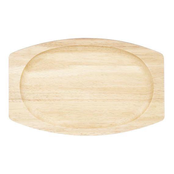 Olympia Hevea-Brett für Gusseisen-Oval-Sizzler 335x205mm für GJ557 2 Olympia Hevea-Brett für Gusseisen-Oval-Sizzler 335x205mm für GJ557