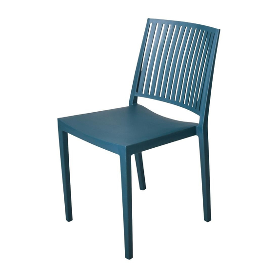 Baltimore stapelbare Stühle aus Polypropylen blau 4 Stück Baltimore stapelbare Stühle aus Polypropylen blau 4 Stück