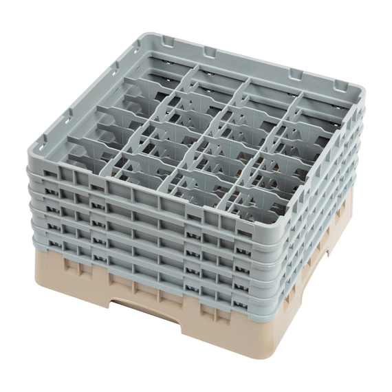Cambro Gläserspülkorb beige mit 16 Fächern max Glashöhe 25,7cm 1 Cambro Gläserspülkorb beige mit 16 Fächern max Glashöhe 25,7cm