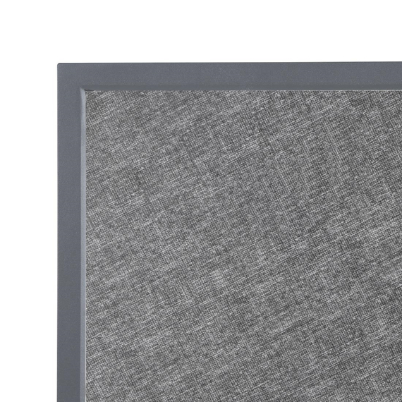 Bolero Black Brushed Mix Outdoor-Tischplatte aus gehärtetem Glas, quadratisch, graue Zierleiste, 700 mm 2 Bolero Black Brushed Mix Outdoor-Tischplatte aus gehärtetem Glas, quadratisch, graue Zierleiste, 700 mm